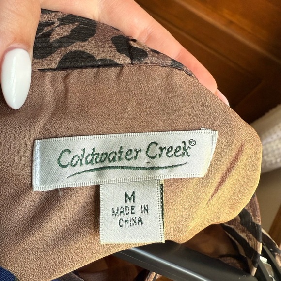 Coldwater Creek Leopard Print Skirt Lined 🐆 - Picture 4 of 5